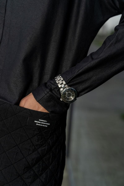 Платье Luna 122 графит-черный - фото 4