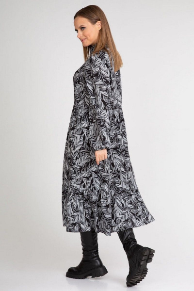 Платье свободного А-образного силуэта из хлопка и текстиля IVARI 702 - фото 7