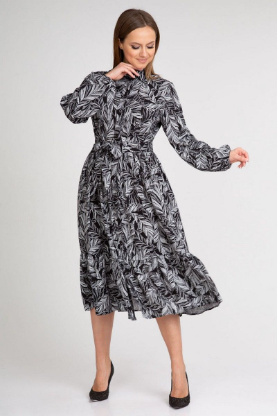 Платье свободного А-образного силуэта из хлопка и текстиля IVARI 702 - фото 1