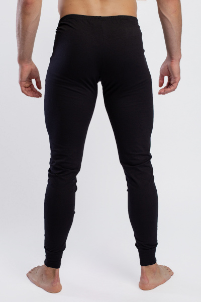 Трикотажные мужские кальсоны для круглогодичного носки SERGE 7109/12 black001 - фото 2