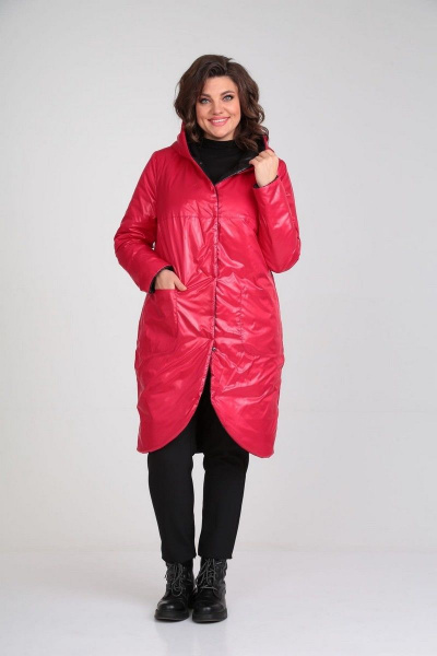 Пальто Диомант 1928 черный-красный - фото 5