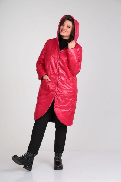 Пальто Диомант 1928 черный-красный - фото 8