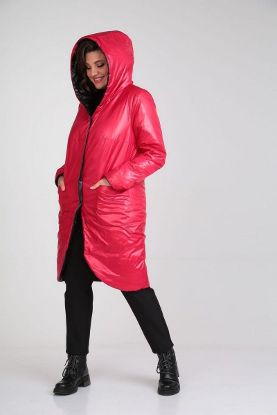 Пальто Диомант 1928 черный-красный - фото 7