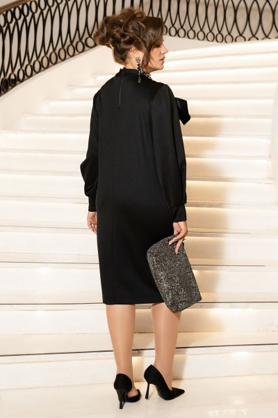 Платье с декоративным бантом и свободным силуэтом Vittoria Queen 20163 - фото 3