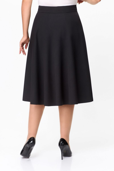 Юбка черная длиной 76 см на каждый день DaLi 3565.1 чёрная - фото 2