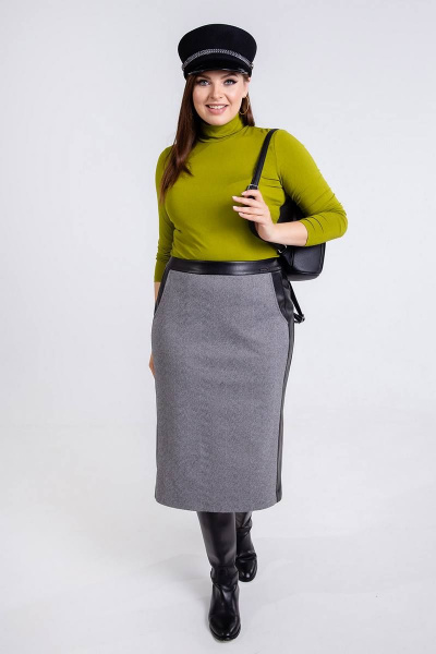 Юбка Daloria 4050 черный-серый - фото 1