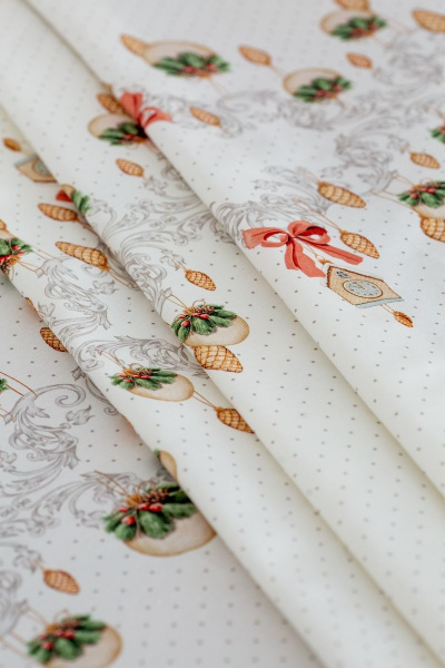 Круглая скатерть 170 см с елочным узором Listelle 512706 - фото 2