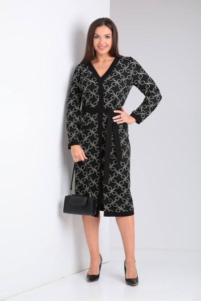 Платье полуприлегающего силуэта с V-образным вырезом Verita 2258 - фото 2
