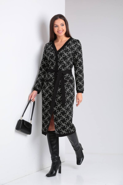 Платье полуприлегающего силуэта с V-образным вырезом Verita 2258 - фото 1