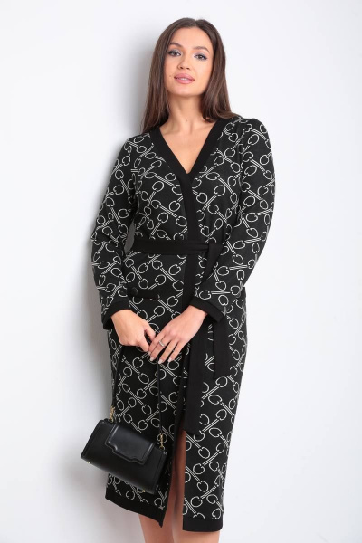 Платье полуприлегающего силуэта с V-образным вырезом Verita 2258 - фото 3