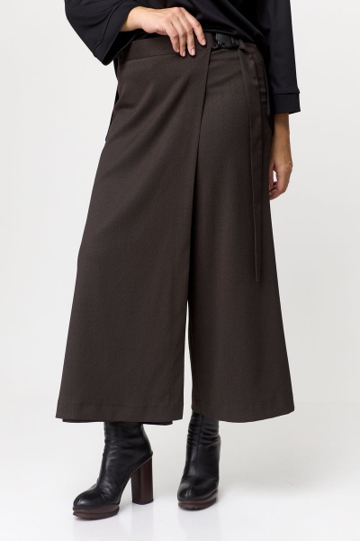 Блуза, брюки Michel chic 1362 шоколад-черный - фото 9