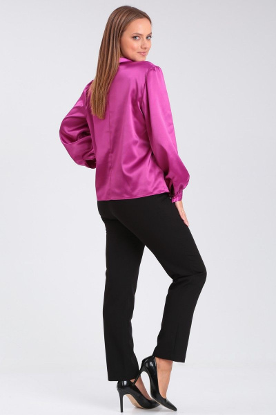 Демисезонная блузка с капелькой и складками Angelina & Сompany 906 - фото 3