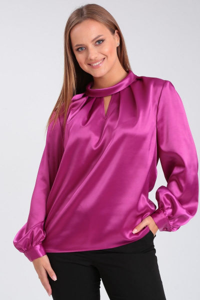 Демисезонная блузка с капелькой и складками Angelina & Сompany 906 - фото 1