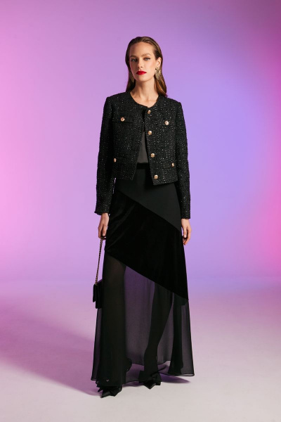 Жакет DAVYDOV 9134 чёрный - фото 5