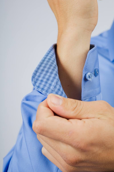 Рубашка Nadex 01-062913/204-23_170-176 голубая_пудра - фото 8