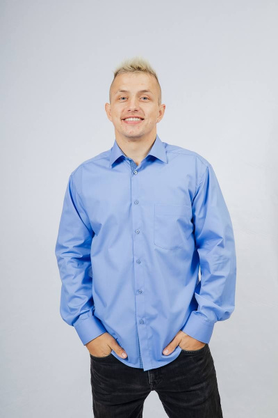 Рубашка Nadex 01-062913/204-23_170-176 голубая_пудра - фото 1