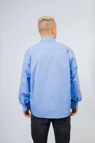 Рубашка Nadex 01-062913/204-23_170-176 голубая_пудра - фото 4