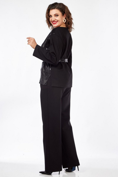 Нарядный джемпер с пайетками и разрезами по бокам INVITE 1059 - фото 2