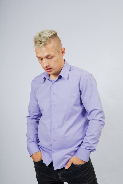 Рубашка Nadex 01-061811/203-23_182-188 сиреневый_самре - фото 5