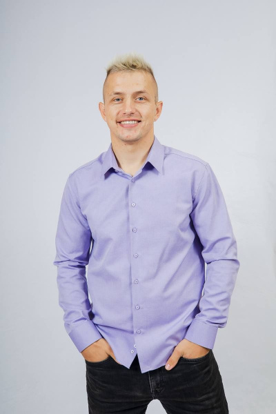 Рубашка Nadex 01-061811/203-23_182-188 сиреневый_самре - фото 4