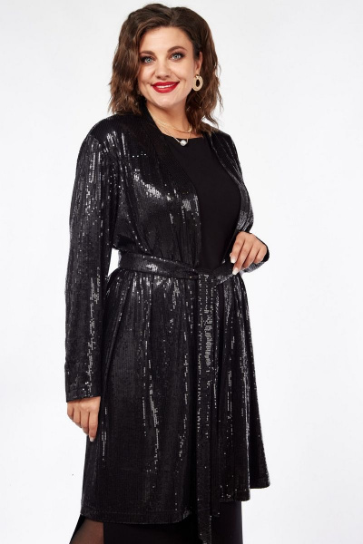 Демисезонный жакет кардиган с пайетками Стиль нарядный INVITE 5015 - фото 4