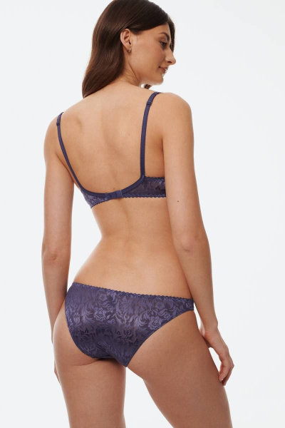 Трусы-слипы синие из микрофибры на каждый день Леди Леда 310-160 - фото 3