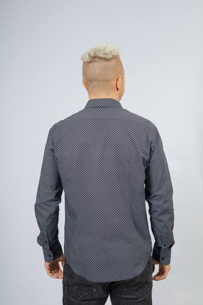 Рубашка Nadex 01-047411/501-23_182-188 черно-серый - фото 9