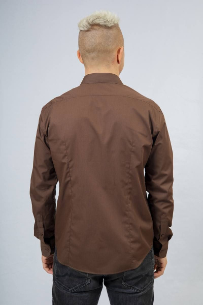 Рубашка Nadex 01-031011/204-23_170-176 темно-коричневый - фото 10