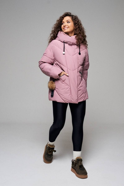 Куртка Beautiful&Free 6110 пудра - фото 3