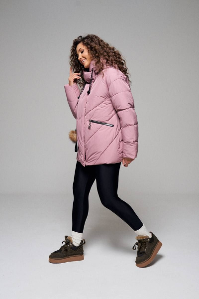 Куртка Beautiful&Free 6110 пудра - фото 4