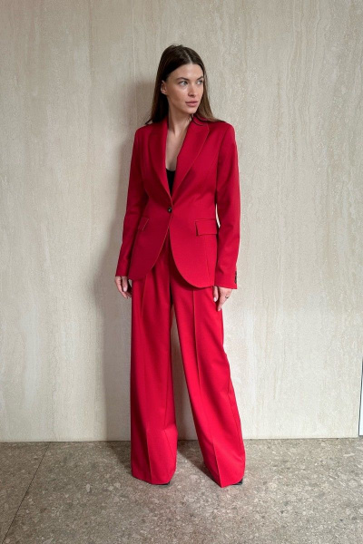 Брюки, жакет HELEN BIRCH K015а красный - фото 2