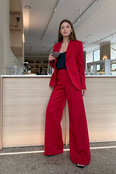 Брюки, жакет HELEN BIRCH K015а красный - фото 6