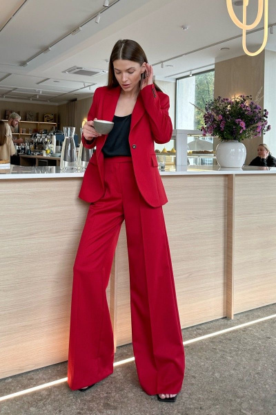 Брюки, жакет HELEN BIRCH K015а красный - фото 7