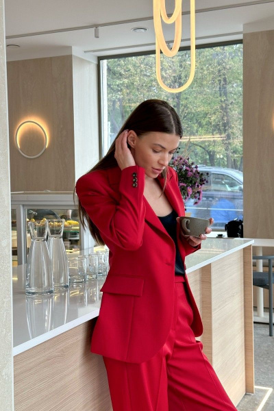 Брюки, жакет HELEN BIRCH K015а красный - фото 8