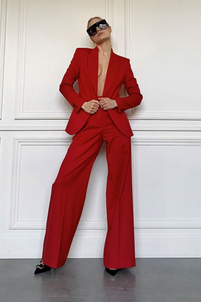 Брюки, жакет HELEN BIRCH K015а красный - фото 10