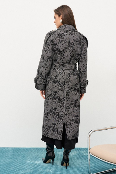 Демисезонное пальто-тренч с погонами и поясом C. of PAPAYA NEW 1611 - фото 2