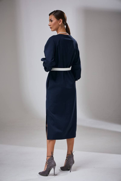 Платье демисезонное прямое с рукавом реглан и карманами Kaloris 2042 - фото 7