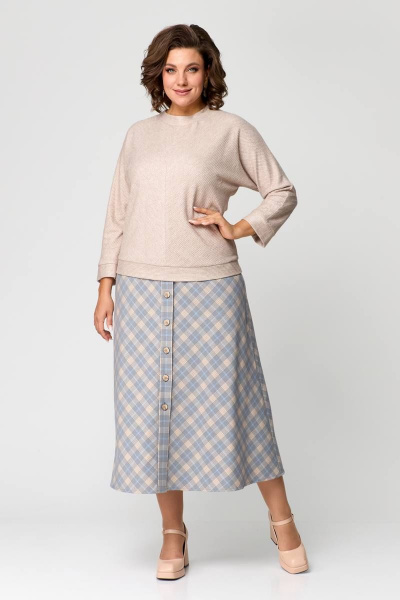 Джемпер, юбка Danaida 2188 бежевый - фото 6