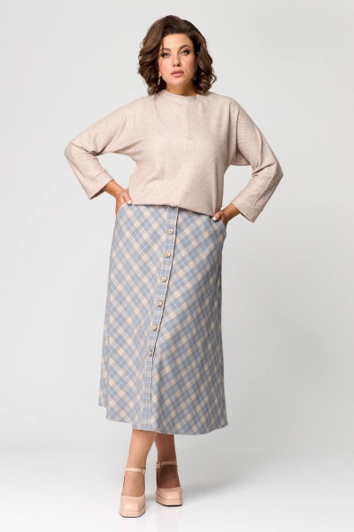 Джемпер, юбка Danaida 2188 бежевый - фото 3
