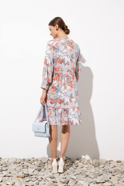 Летнее свободное платье из вискозы с ярусными сборками Femme & Devur 80162 1.32F(170) - фото 3