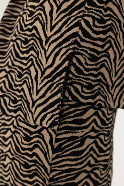 Мультиколор блузка демисезонная с контрастным поясом Femme & Devur 30806 1.32F(170) - фото 5