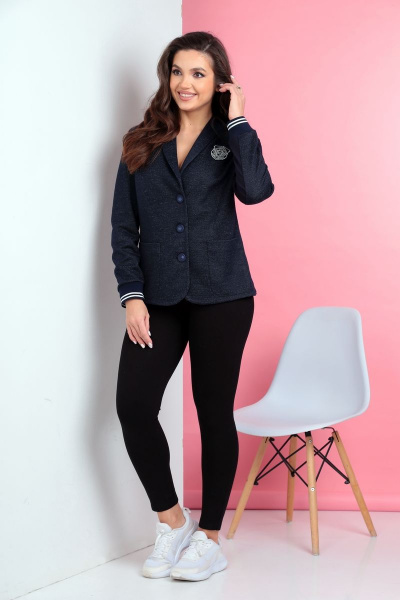 Базовый жакет из плотного трикотажа Ивелта плюс 929 - фото 1