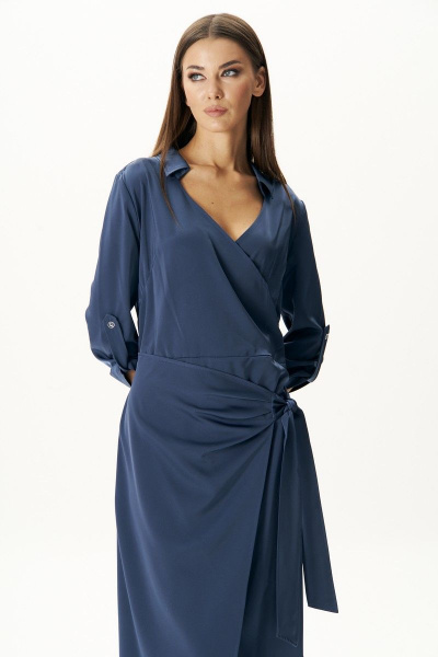 Платье рубашка с запахом для повседневного и торжественного выхода Fantazia Mod 4194 - фото 4