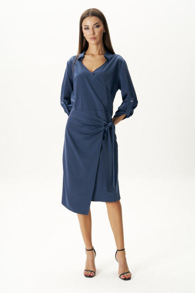 Платье рубашка с запахом для повседневного и торжественного выхода Fantazia Mod 4194 - фото 2