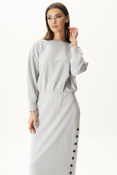 Платье с эффектной высокой шлицей и заниженной линией плеча Fantazia Mod 4416 - фото 4