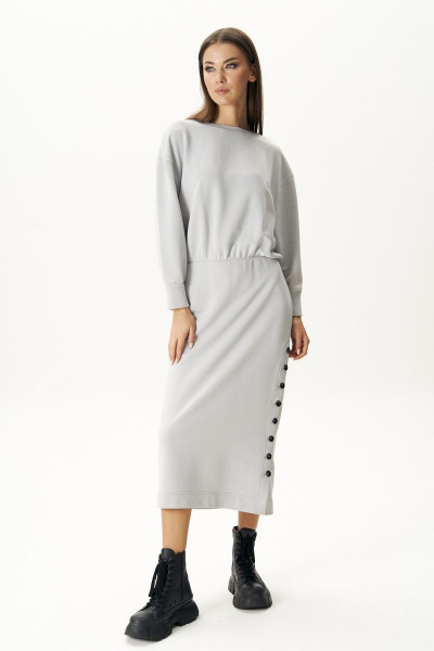 Платье с эффектной высокой шлицей и заниженной линией плеча Fantazia Mod 4416 - фото 2