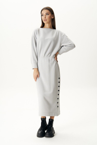 Платье с эффектной высокой шлицей и заниженной линией плеча Fantazia Mod 4416 - фото 1