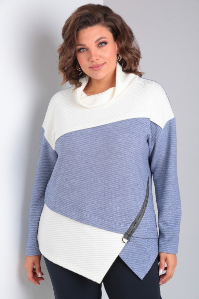 Трикотажное платье с нагрудными карманами и шлицей Tensi 365 - фото 4