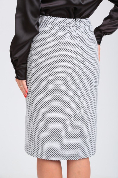 Жакет и юбка классическая из текстиля с рельефами и шлицами Angelina & Сo 910 - фото 8