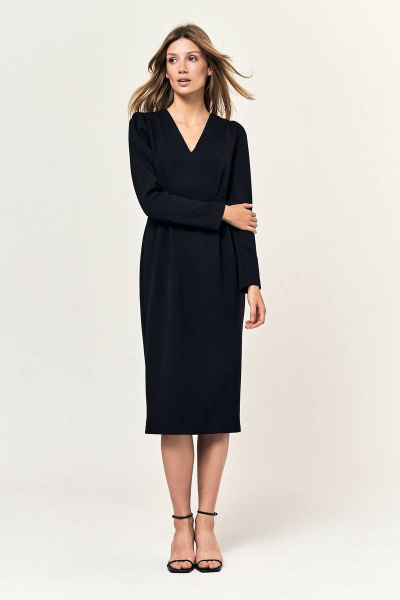 Платье LeNata 11226 черный - фото 2